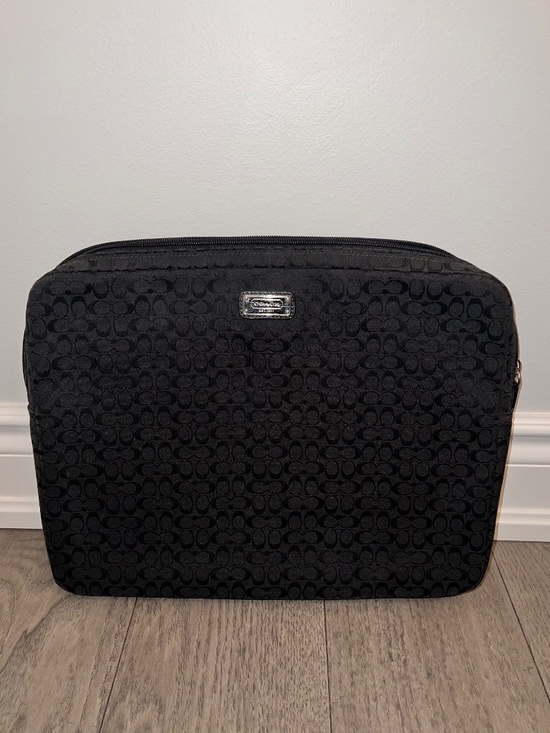 Coach Other - Coach Signature Black Laptop Bag